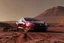 Placeholder: A Tesla 'Model Y' is parked, at the Cydonia region on Mars. (CINEMATIC, WIDE ANGLE LENS, PHOTO REAL)