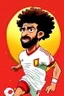 Placeholder: Mohamed Salah Egyptian soccer player goal on Jupiter cartoon 2d