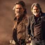 Placeholder: Kurt Russell as Han Solo, dramatic light, close up, smoky background, high detail, cinematic, vignette