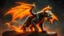 Placeholder: A panther with shimmering dragon scary ,cool wings
