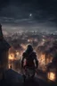 Placeholder: assassin's creed rooftops night scene