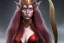 Placeholder: crimson357 haired sorceress elven