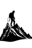 Placeholder: moutain,climber clip art simple two,tone