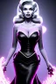 Placeholder: portrait of jayne mansfield as evil queen in black leather gown, leather, angry, stern look, volumetric lighting, particales,highly detailed,cinematic, deep colours,8