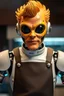 Placeholder: full figure Gordon Ramsey as a robot alien