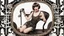 Placeholder: Full Body, burlesque Woman With A Bob With A Fringe Hairstyle, 1920s flapper style Clothing, Steampunk, Black Background