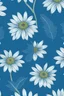 Placeholder: daisy dark blue flower drawing on light blue background