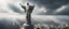 Placeholder: Hyper Realistic apocalyptic view of The statue of Christ the Redeemer