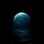 Placeholder: a planet in darkness covered in water