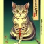 Placeholder: Ukiyo-e Style ,cute cat