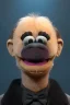 Placeholder: Waist up muppet Portrait, Vladimir Putin as muppet doll, Black suit, photo studio, blue background, unreal engine 5, concept art, art station, god lights, ray tracing, RTX, lumen lighting, ultra detail, volumetric lighting, 3d.