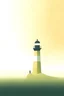 Placeholder: A minimalist depiction of a lighthouse beam cutting through the fog, representing guidance, safety, and the beacon of hope in times of uncertainty. with light color background