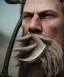 Placeholder: close-up portrait, Viking style, realistic, 8K, a Highly detailed face of a man, beard, long, sword