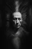 Placeholder: Hyper Realistic Aerial Grungy Dark-Grey Brush strokes on a dark rustic background with charcoals