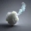 Placeholder: a tiny puff of delicate smoke and steam, pastel colors, plain solid color, photorealistic, chiaroscuro, aesthetic layout, monochrome pantone, minimalist photography, hyper realistic, octane render, minimalist art