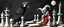 Placeholder: chess board crow knight with cat o nine tails, wearing mirror hat, climbing ladder, in front of chalk art clown vampire, cthulhu bed sheets, in the style of escher