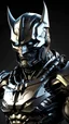 Placeholder: batman as a futuristic Soldier wearing advanced titanium and stainless steel cybernetic full suit concepts and the mouth is protected by a layer of titanium