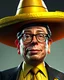 Placeholder: Arte de dibujo animado del presidente Gustavo Petro sombrero típico colombiano cuerpo completo vista frontal completa hiperdetallado 8k