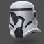 Placeholder: Futuristic helmet, style stormtrooper