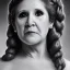 Placeholder: [[extrem stunning photorealistic carrie fisher as princess leia in star wars]] :: [[photorealistic sharp brown eyes, symmetrical short hair, head and shoulders portrait, 8k resolution photorealistic portrait by Greg Rutkowski, WLOP, hyperdetailed, intricately detailed, triadic colors]]