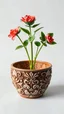 Placeholder: an elaborately designed empty plant-pot