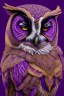 Placeholder: owl, purple and gold tones, insanely detailed and intricate, hypermaximalist, elegant, ornate, hyper realistic, super detailed, by Pyke Koch