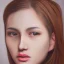 Placeholder:  100 % modern conceptual art ,hyper realistic fine art portrait oil painting by Lu Cong and Jen Mann and Kris Knight of a very beautiful 20 year old woman , front view centered symmetrical composed and cinematic side lighting, hyper-realistic chiracsuro detailed shading and shadows, precise brushstrokes and subtle blended variations in skin color temperature, perfectly proportioned symmetrical facial features, hyper detailed dark eyes with dark circles, cgsociety, trending artforum, octane re