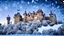 Placeholder: large castle in the snowy mountains