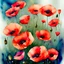 Placeholder: Watercolor poppies