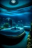 Placeholder: luxury bed bottom of the sea