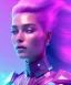 Placeholder: A portrait of a crystalised queen, atmospheric, realistic, unreal engine, cinematic lighting, octane render, transoarent, pink turquoise light