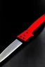 Placeholder: kunai with red serrations along the edge