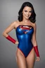 Placeholder: the actress Dillion Harper with Black hair as Supergirl the Sports Illustrated swimming suit model - 32k, UHD, glossy, professional quality 8 x 10, 35mm, studio photograph