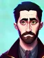 Placeholder: Portrait of a 30 year old strange gay wizard like Jake Gyllenhaal