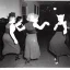 Placeholder: Old Creepy photo of new years eve cats dancing