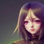 Placeholder: Anime girl cute neck head portrait, warrior costume, village, meditation, 8k quality