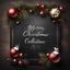 Placeholder: Hyper Realistic Christmas Celebrations card with a dark rustic background