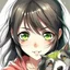 Placeholder: dog girl love eyes and love eyes