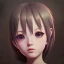 Placeholder: Anime girl cute neck head portrait, warrior costume, village, meditation, 8k quality