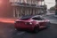 Placeholder: A Tesla 'Model S' is drifting at high speeds, on the streets of New Orleans. (CINEMATIC, WIDE ANGLE LENS, PHOTO REAL)