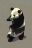 Placeholder: Panda in samurai armour