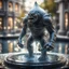 Placeholder: giger escher ogre araknid sculpture in transparent murano glass beeing sprinkled by fountain,bokeh like f/0.8, tilt-shift lens 8k, high detail, smooth render, down-light, unreal engine,bokeh like f/0.8, tilt-shift lens 8k, high detail, smooth render, down-light, unreal engine