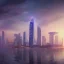 Placeholder: Singapore's iconic skyline in star wars, 8k resolution concept art portrait by Greg Rutkowski, Artgerm, WLOP, Alphonse Mucha dynamic lighting hyperdetailed intricately detailed Splash art trending on Artstation triadic colors Unreal Engine 5 volumetric lighting, photorealistic