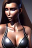 Placeholder: full body, Kim Kardashian, identify face, animal skin clothing , big busty ,8k quality