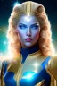 Placeholder: Beautiful tall woman Pleiadian galactic commander, ship, perfect detailed face, detailed golden galactic suit, high rank, long blond hair, hand with five perfect detailed fingers, amazing big blue eyes, smiling mouth, high definition lips, cosmic happiness, bright colours, blue, pink, gold, jewels, realistic, real photo, bright and sunny background, very detailed, high contrast, high definition 8k, pixel 512X512, unreal engine 5, extremely sharp details, light effect, br