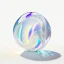 Placeholder: 3d holographic marble shape isolated on infinite white background, glow, glass effect, 4k. sober. fintech