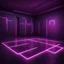 Placeholder: Hyper Realistic purple & maroon neon floor in a dark room