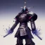 Placeholder: A portrait of a crystalised robot samurai with yakuza tatu, atmospheric, realistic, unreal engine cosmic galactic, cinematic lighting, octane render, random colors, transparent, cosmic ambiance, masterpiece, art by Yoji Shinkawa, composing fit inside