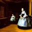 Placeholder: drawing of las meninas velazquez style