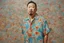 Placeholder: man in Hawaiian shirt by david choe